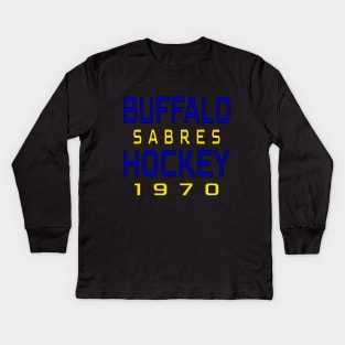 Buffalo Sabres Hockey 1970 Classic Kids Long Sleeve T-Shirt